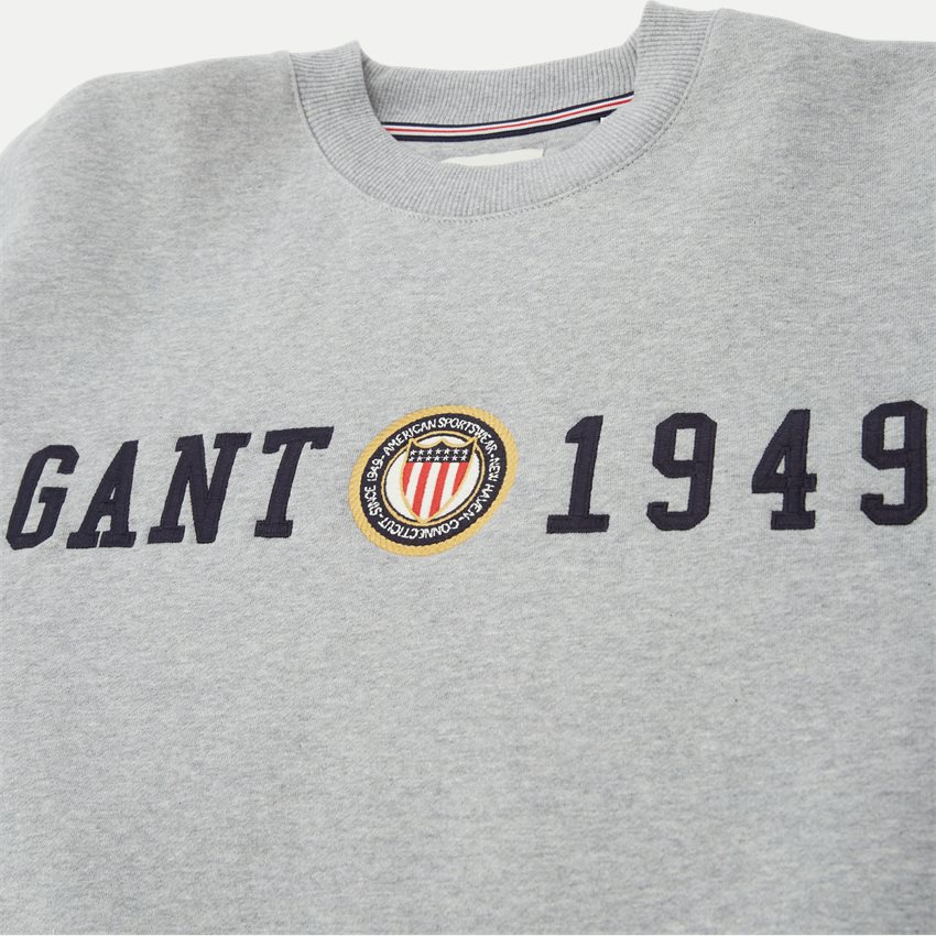 Gant Sweatshirts CREST C-NECK 2006068 GREY MELANGE